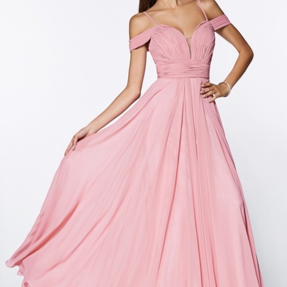 MOTHER OF BRIDE EVENING DRESS GOWN CDCJ241BLUSH - Picture 5 of 6